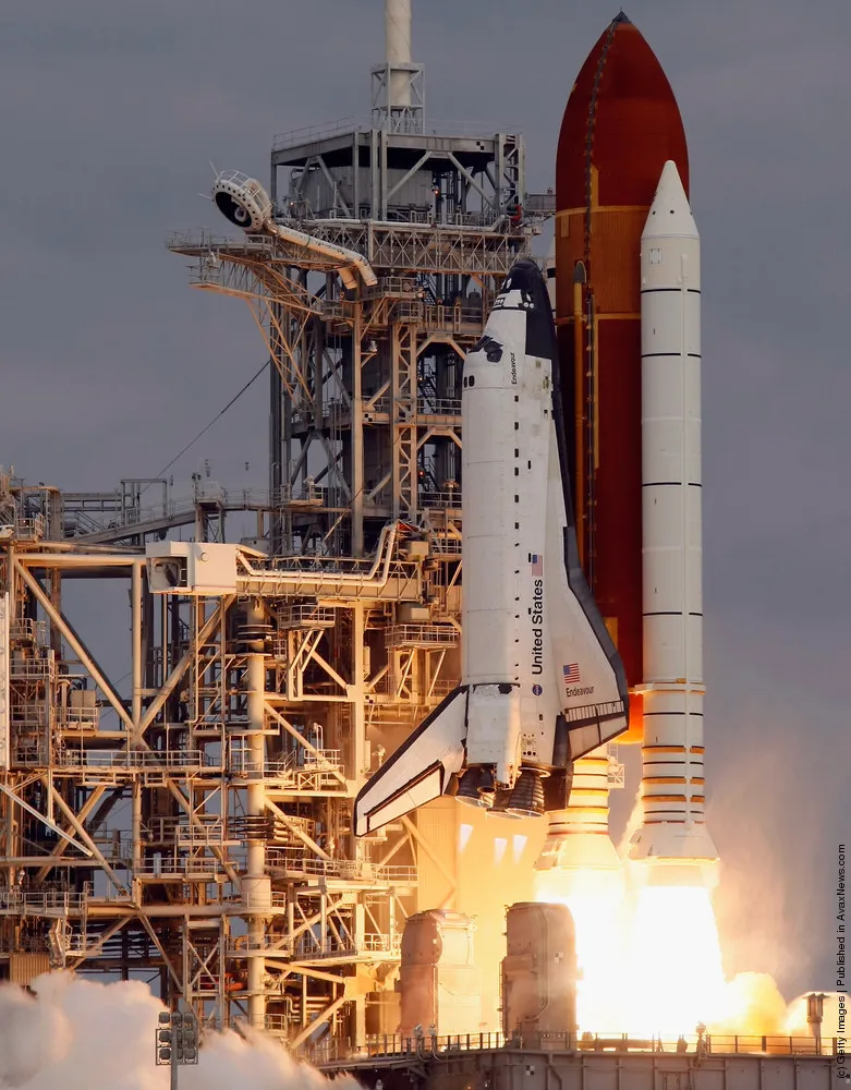 Space Shuttle Endeavour Launches Under Command Of Astronaut Mark Kelly