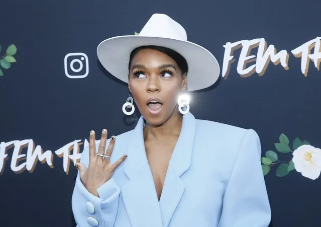 Janelle Monae poses at the “Fem The Future” brunch to celebrate nominated women in music at Ysabel on Friday, February 8, 2019, in West Hollywood, Calif. (Photo by Danny Moloshok/Invision/AP Photo)