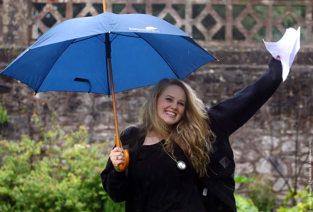 Students Throughout The UK Receive Their A Level Results
