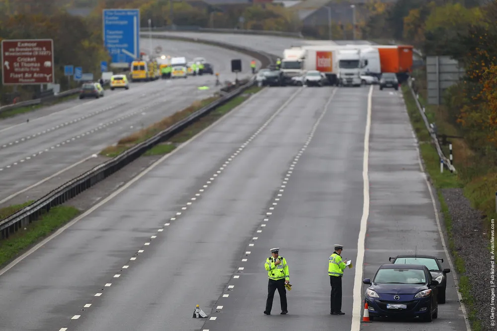 Multiple Fatalities Feared In M5 27-Vehicle Pile-Up