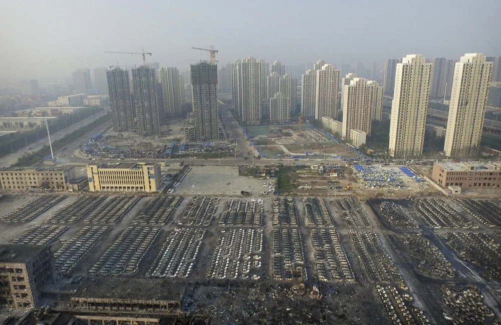 China Blast Zone Blocked over Contamination Fear