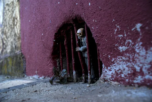 Cement Eclipses By Isaac Cordal