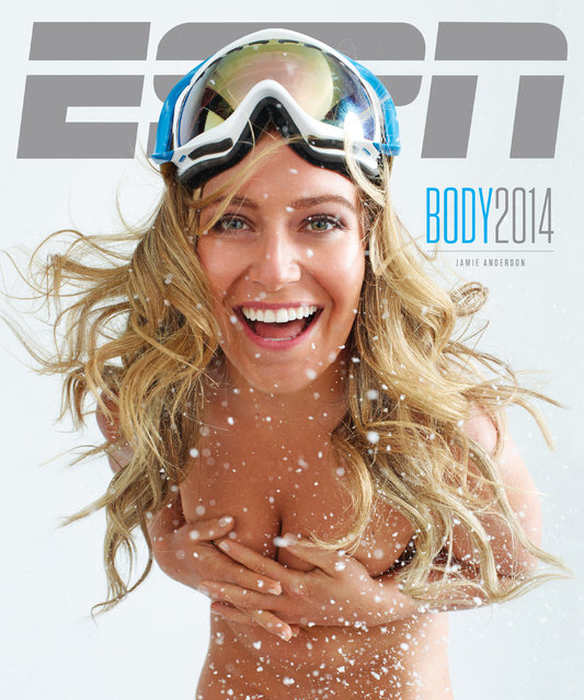 Jamie Anderson photographed by Peggy Sirota for ESPN The Magazine. The sixth annual edition of ESPN The Magazine’s The Body Issue will feature 22 athletes posing nude, including five-time Wimbledon champion Venus Williams, 18-time Olympic gold medalist Michael Phelps, Seattle Seahawks running back Marshawn Lynch, Texas Rangers first baseman Prince Fielder and Oklahoma City Thunder forward Serge Ibaka. (Photo by Peggy Sirota for ESPN The Magazine Body Issue)