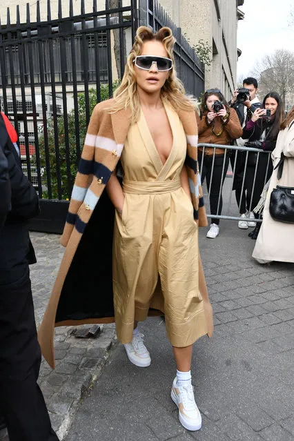 Rita Ora in Paris, France, on March 3, 2020. (Photo by The Mega Agency)