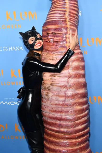 Models Leni Klum and Heidi Klum attends Heidi Klum's 21st Annual Halloween Party presented by Now Screaming x Prime Video and Baileys Irish Cream Liqueur at Sake No Hana at Moxy Lower East Side on October 31, 2022 in New York City. (Photo by Noam Galai/Getty Images for Heidi Klum)