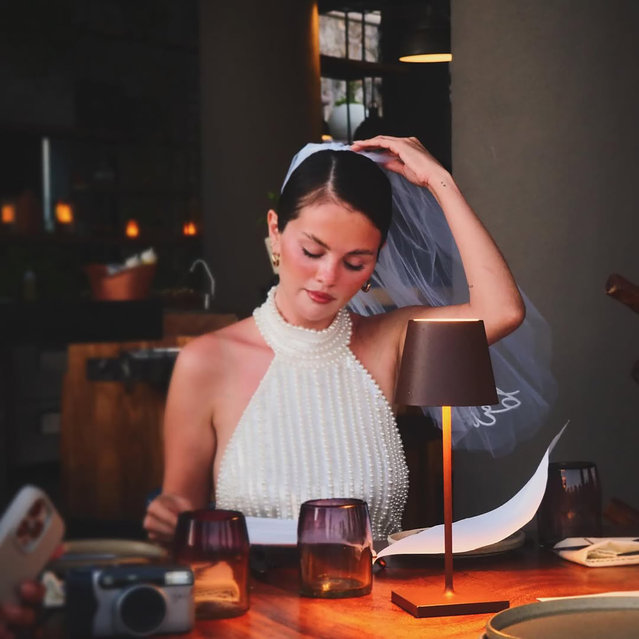 American actress and singer Selena Gomez shared the first pictures from her Bachelorette party in the last decade of August 2025. The 33-year-old actress and singer shared photos on Instagram marking the occasion. (Photo by Instagram)