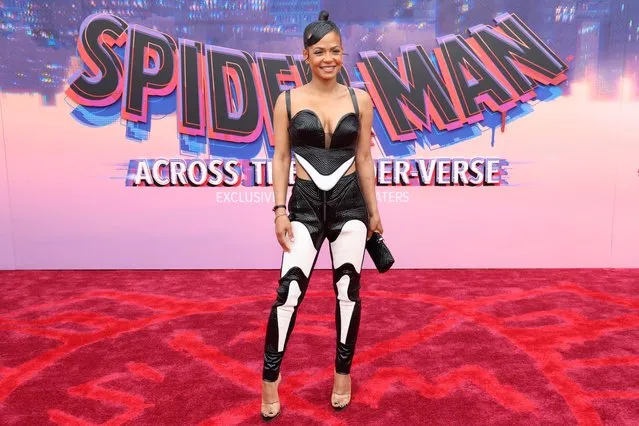 American actress Christina Milian attends the premiere for Spider-Man: Across the Spider-Verse in Los Angeles, California, U.S., May 30, 2023. (Photo by Mario Anzuoni/Reuters)