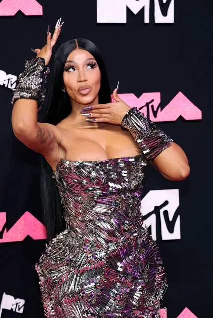 American rapper Cardi B attends the 2023 MTV Video Music Awards at the Prudential Center in Newark, New Jersey, U.S., September 12, 2023. (Photo by Andrew Kelly/Reuters)