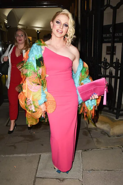 Stars come out for the Pink News Awards in London, UK on October 18, 2018. Pictured: Courtney Act. (Photo by Alucard/Splash News and Pictures)