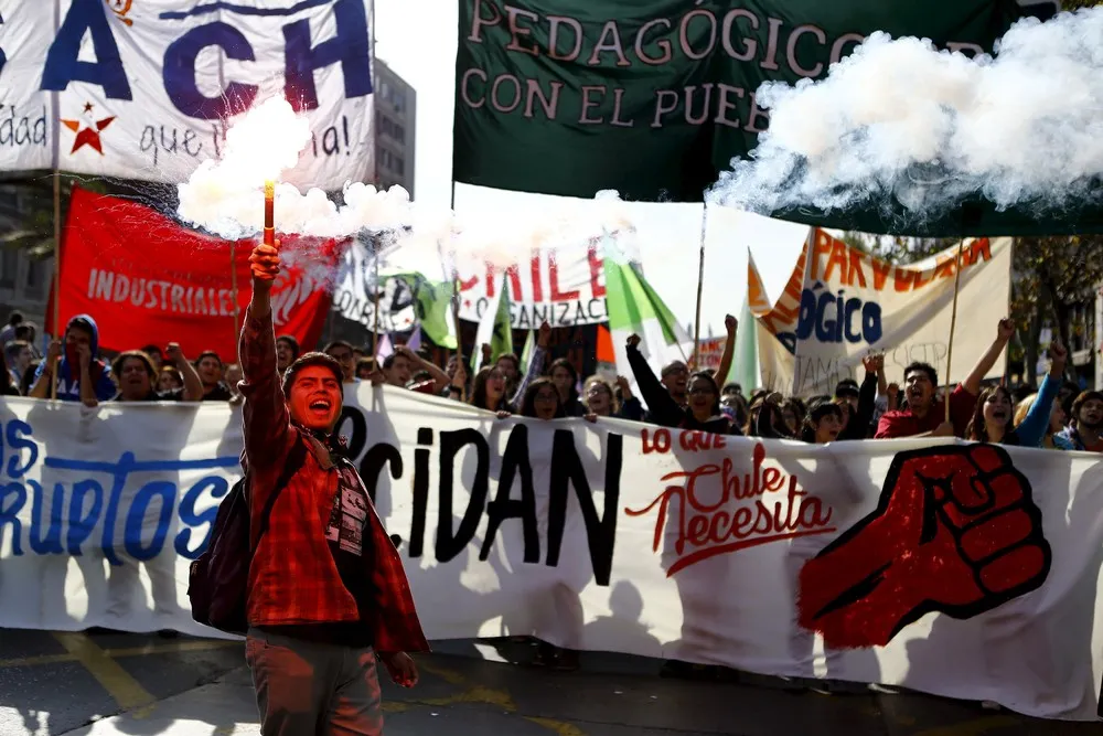 Mass Student Protest in Chile