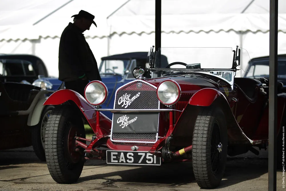 Vintage Sport Cars Compete In The Brooklands Speed Trials