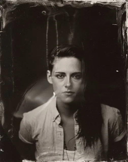 Kristen Stewart poses for a tintype (wet collodion) portrait at The Collective and Gibson Lounge Powered by CEG, during the 2014 Sundance Film Festival in Park City, Utah. (Photo by Victoria Will/AP Photo/Invision)