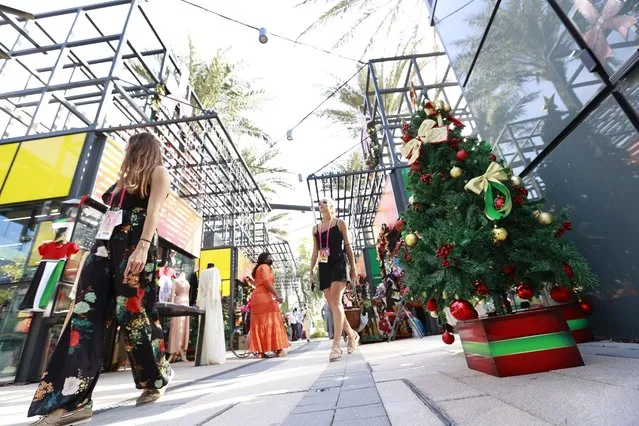 Christmas decors around Jubilee Park at the EXPO Dubai 2020 in Dubai, United Arab Emirates on December 10, 2021. (Photo by Ruel Pableo for The National)