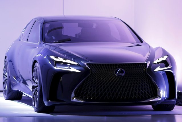Lexus's concept car LF-FC is revealed during a presentation at the 44th Tokyo Motor Show in Tokyo, Japan, October 28, 2015. (Photo by Yuya Shino/Reuters)