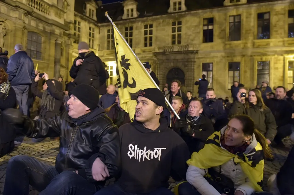 PEGIDA (Patriotic Europeans Against the Islamisation of the West) protests in Belgium 