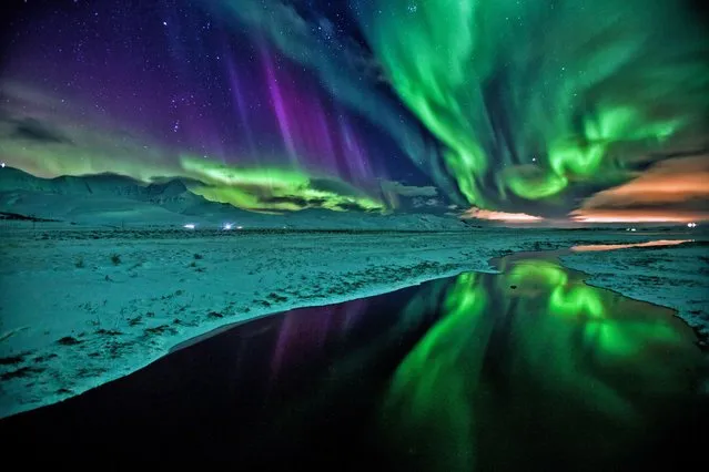 These incredible images capture some of the most amazing auroras to dance across Iceland's night sky. (Photo by Caters News Agency)