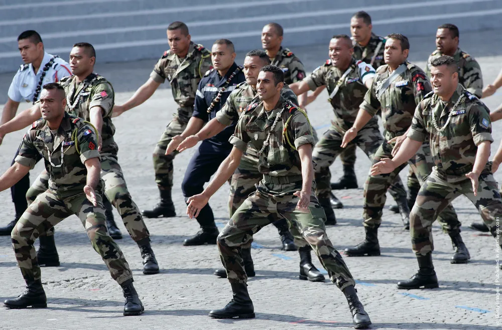 France National Day Official Ceremonies on Champs Elysees