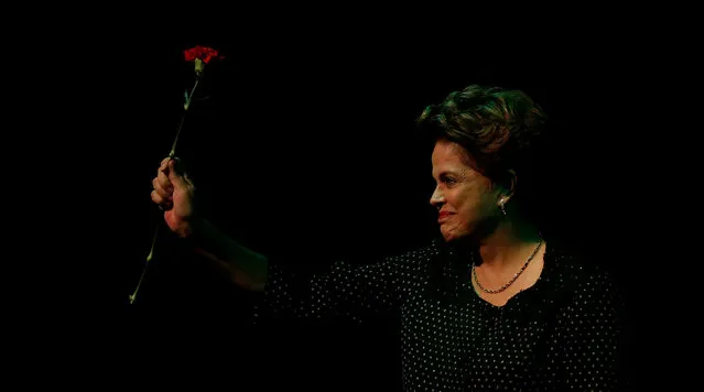 Former Brazilian president Dilma Rousseff attends the “Neoliberalism, inequality, democracy under attack” conference in Lisbon, Portugal March 15, 2017. (Photo by Rafael Marchante/Reuters)