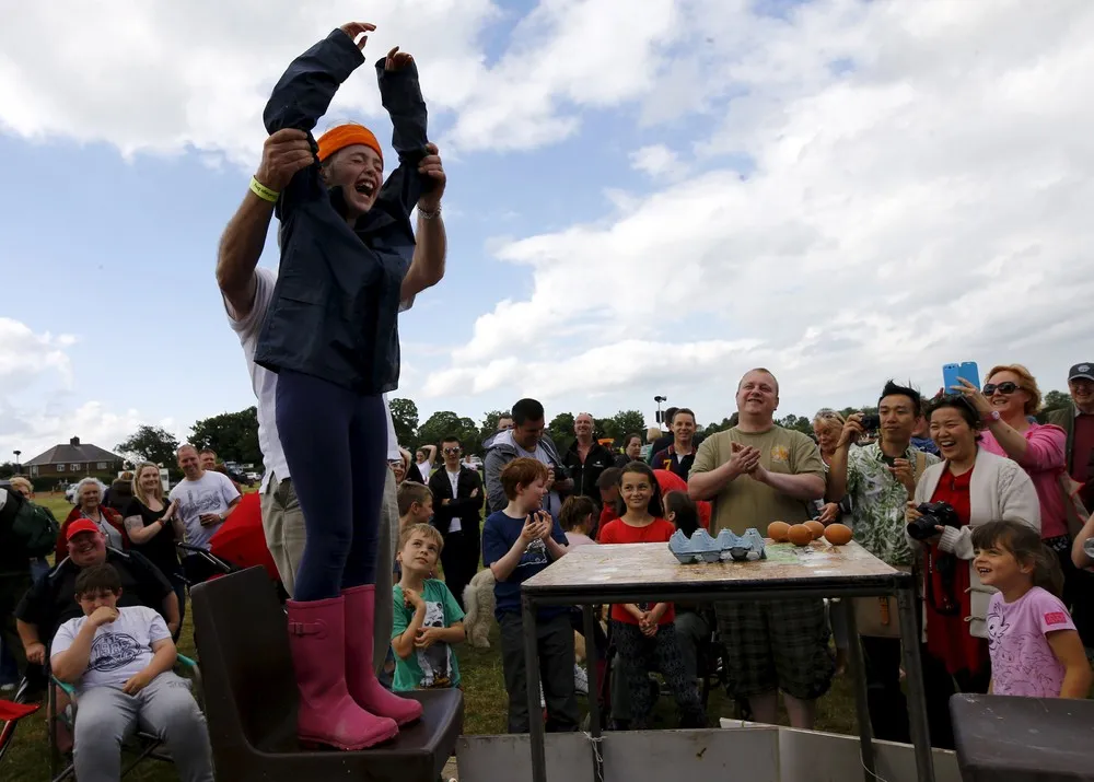 “Caution! Flying Eggs!”