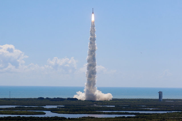 A United Launch Alliance Atlas V rocket carrying two astronauts aboard Boeing's Starliner-1 Crew Flight Test (CFT), is launched on a mission to the International Space Station, in Cape Canaveral, Florida, U.S., June 5, 2024. (Photo by Joe Skipper/Reuters)