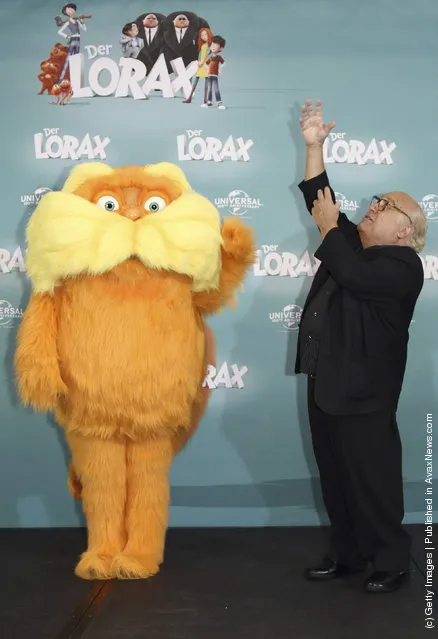 Actor Danny DeVito attends the 'Dr. Seuss' The Lorax' (Der Lorax) Germany Photocall at Ritz Carlton