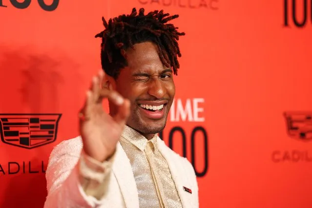 American singer Jon Batiste arrives for TIME 100 Gala at Lincoln Center in New York, June 8, 2022. (Photo by Caitlin Ochs/Reuters)