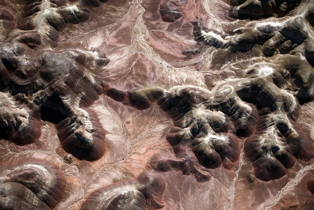 Painted Desert shot from the air. (Photo by Jassen Todorov/Caters News)