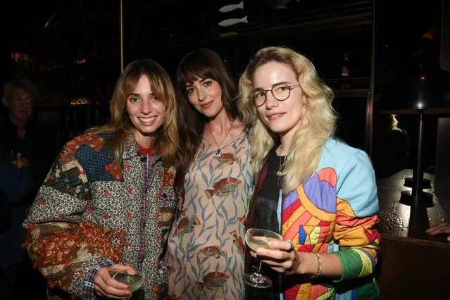 American actresses Maya Hawke, Dakota Johnson and Willa Fitzgerald attend “Daddio” international premiere party hosted by Johnnie Walker Black at Pink Sky during the Toronto International Film Festival on September 10, 2023 in Toronto, Ontario. (Photo by Sonia Recchia/Getty Images for World Class Canada)