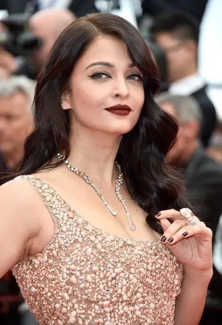 Aishwarya Rai attends “The BFG (Le Bon Gros Geant – Le BGG)” premiere during the 69th annual Cannes Film Festival at the Palais des Festivals on May 14, 2016 in Cannes, France. (Photo by Pascal Le Segretain/Getty Images)