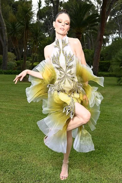 Canadian fashion model Coco Rocha poses during the amfAR Cannes Gala 2022 at Hotel du Cap-Eden-Roc on May 26, 2022 in Cap d'Antibes, France. (Photo by Pascal Le Segretain/amfAR/Getty Images for amfAR)