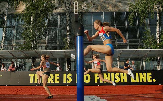 Athletics, Russian Olympians Cup, Women's 400m hurdles, Brothers Znamensky Olympic Centre, Moscow, Russia on July 28, 2016. Yelena Zuykevich of Russia competes. (Photo by Maxim Shemetov/Reuters)