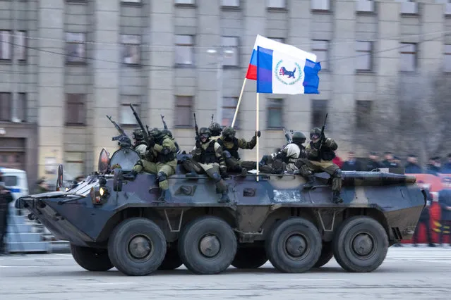 The traditional Victory Parade in Irkutsk, Russia May 9, 2013. (Photo by GazetaIrkutsk)