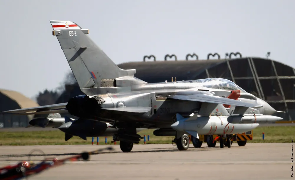 Activity At RAF Bases Ahead Of The Implementation Of A No Fly Zone Over Libya.