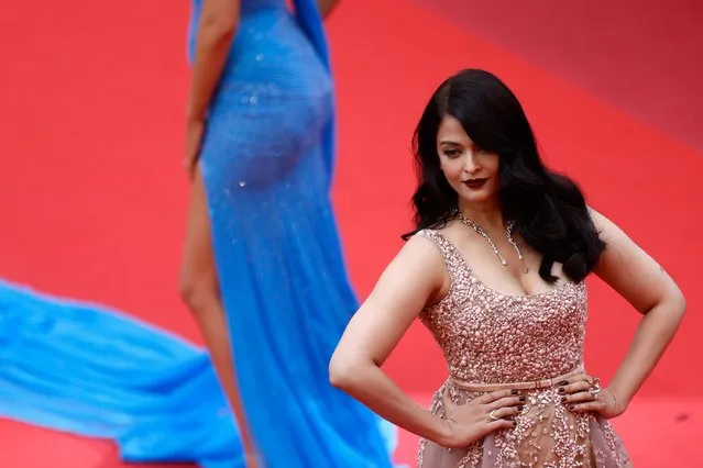 Aishwarya Rai attends “The BFG (Le Bon Gros Geant – Le BGG)” premiere during the 69th annual Cannes Film Festival at the Palais des Festivals on May 14, 2016 in Cannes, France. (Photo by Tristan Fewings/Getty Images)