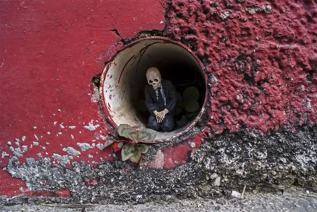 Cement Eclipses By Isaac Cordal