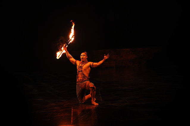 Artist performs at the Cirque Du Soleil "Alegria – In a new ligh" show at Grand Chapiteau on March 06, 2025 in Rome, Italy. (Photo by Ernesto Ruscio/Getty Images)