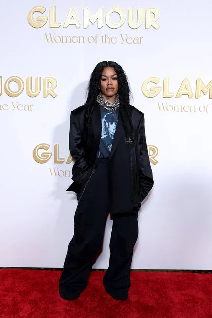 American singer, actress, dancer and choreographer Teyana Taylor attends as Glamour celebrates the 2022 Women of the Year Awards on November 01, 2022 in New York City. (Photo by Dimitrios Kambouris/Getty Images for Glamour)