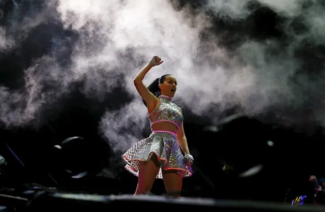 Katy Perry performs during a concert at the Rock in Rio Music Festival in Rio de Janeiro, Brazil, September 28, 2015. (Photo by Pilar Olivares/Reuters)