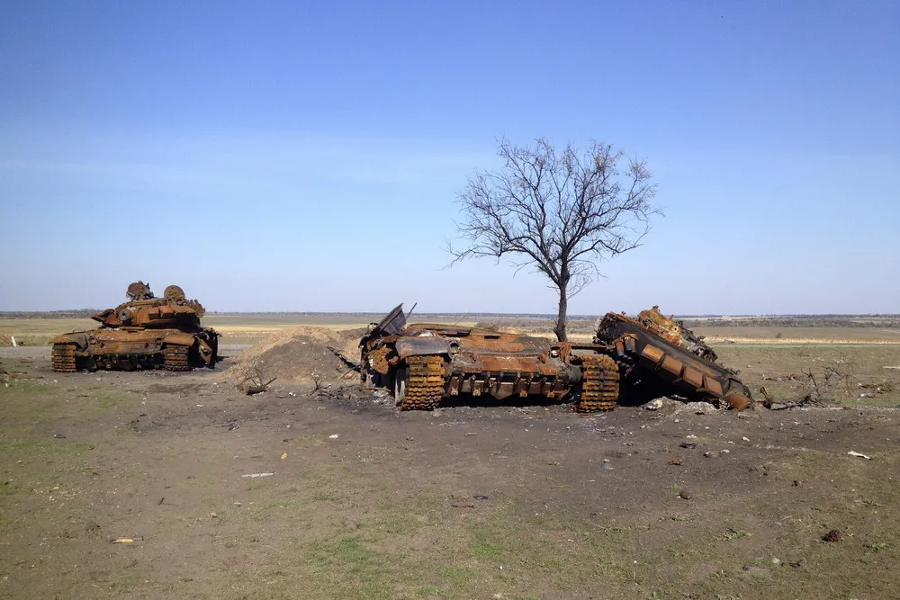 Charred Tanks Point to Russia?