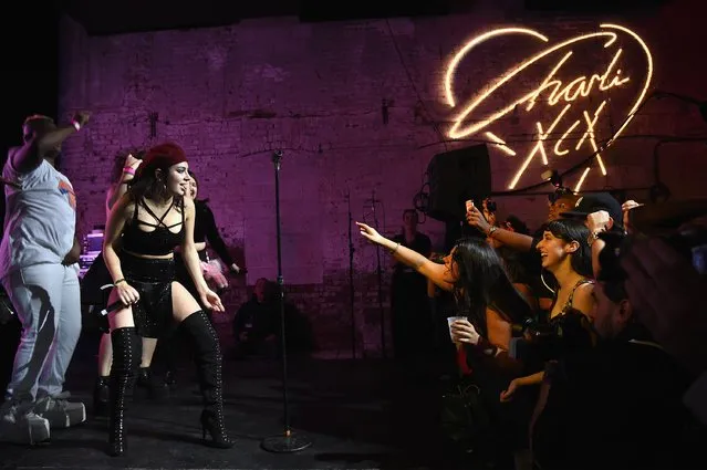 Singer-songwriter Charli XCX performs onstage during the Boohoo.com fete celebrating the Charli XCX collaboration at Villian on October 22, 2015 in Williamsburg, Brooklyn. (Photo by Bryan Bedder/Getty Images for boohoo)