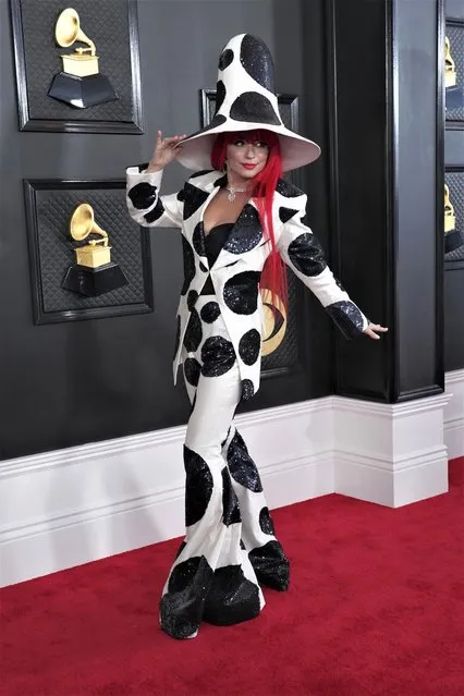 Shania Twain arrives at the 65th annual Grammy Awards on Sunday, February 5, 2023, in Los Angeles. (Photo by Jordan Strauss/Invision/AP Photo)