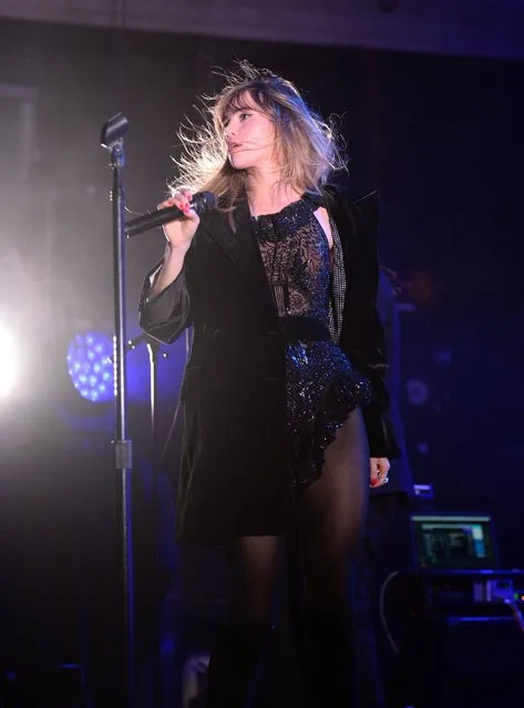 English model, actress and singer Suki Waterhouse puts on an electric show in front of a sold out Fonda theatre in Hollywood on February 11, 2023. (Photo by filmdigitals/The Mega Agency)