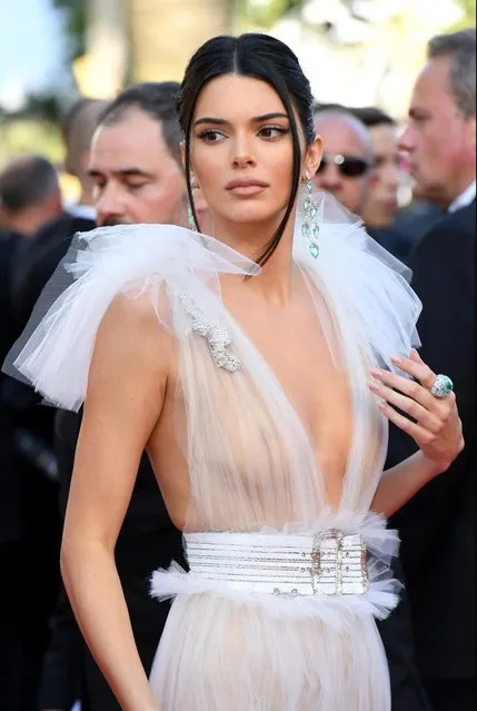 Kendall Jenner attends the screening of “Girls Of The Sun (Les Filles Du Soleil)” during the 71st annual Cannes Film Festival at Palais des Festivals on May 12, 2018 in Cannes, France. (Photo by Stephane Cardinale/Corbis via Getty Images)