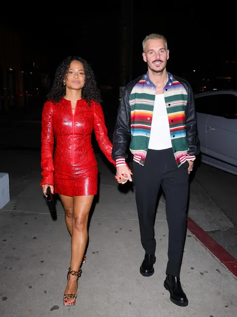 American singer-songwriter and actress Christina Milian and husband Matt Pokora are seen on January 02, 2024 in Los Angeles, California. (Photo by TWIST/Bauer-Griffin/GC Images)