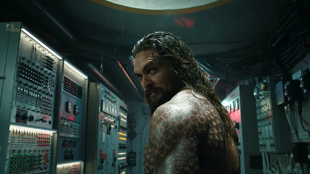 This image released by Warner Bros. Pictures shows Jason Momoa in a scene from “Aquaman”. (Photo by Warner Bros. Pictures via AP Photo)