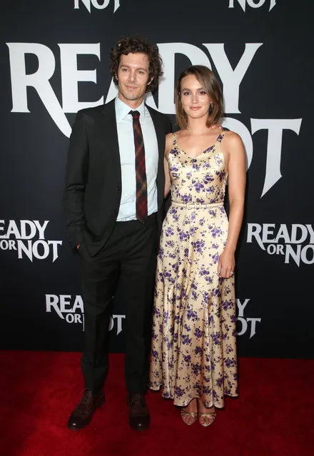 Adam Brody and Leighton Meester attend the premiere of Fox Searchlight's “Ready Or Not” at ArcLight Culver City on August 19, 2019 in Culver City, California. (Photo by FSadou/AdMedia)