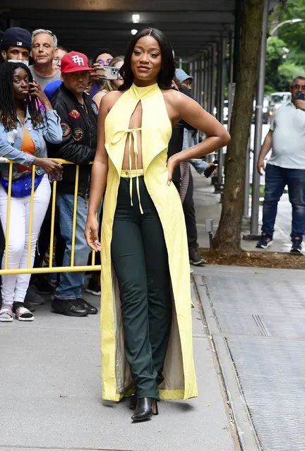 American actress, singer and television personality Keke Palmer is seen outside ABC Studios on June 16, 2022 in New York City. (Photo by Raymond Hall/GC Images)