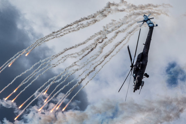 A Mil Mi-28N anti-armour attack helicopter during a demonstration in Moscow, Russia on September 11, 2016. (Photo by Sergei Bobylev/TASS)