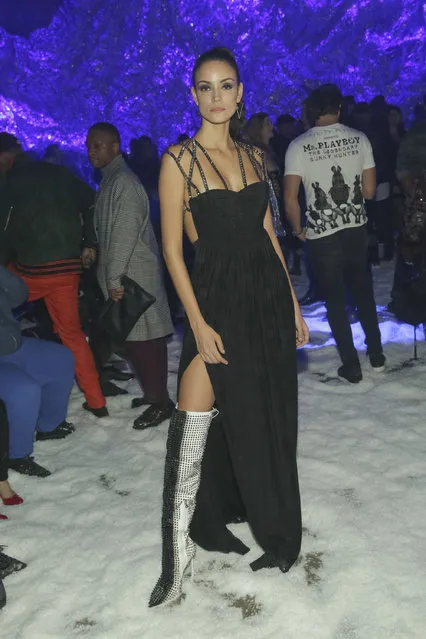 Sofia Resing attends the Philipp Plein 2018 Fall/Winter Runway Show during New York Fashion Week at the Brooklyn Navy Yard on Saturday, February 10, 2018, in New York. (Photo by Brent N. Clarke/Invision/AP Photo)