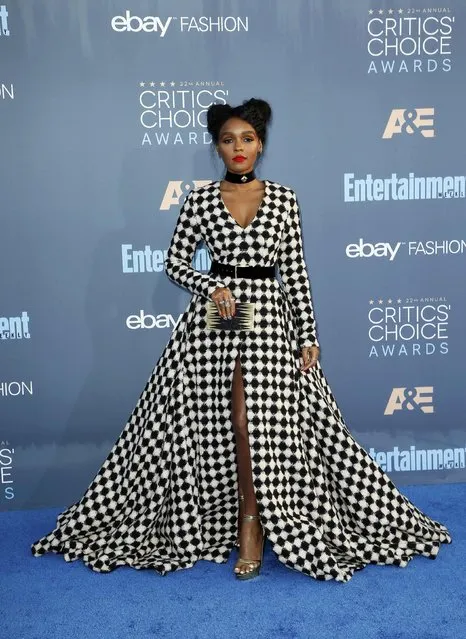 Musician Janelle Monae arrives at the 22nd Annual Critics' Choice Awards in Santa Monica, California, U.S., December 11, 2016. (Photo by Danny Moloshok/Reuters)